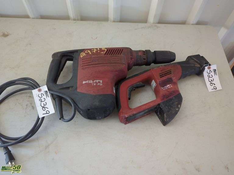 Hilti WSR 36A Cordless Reciprocating Saw Hilti TE70 Electric