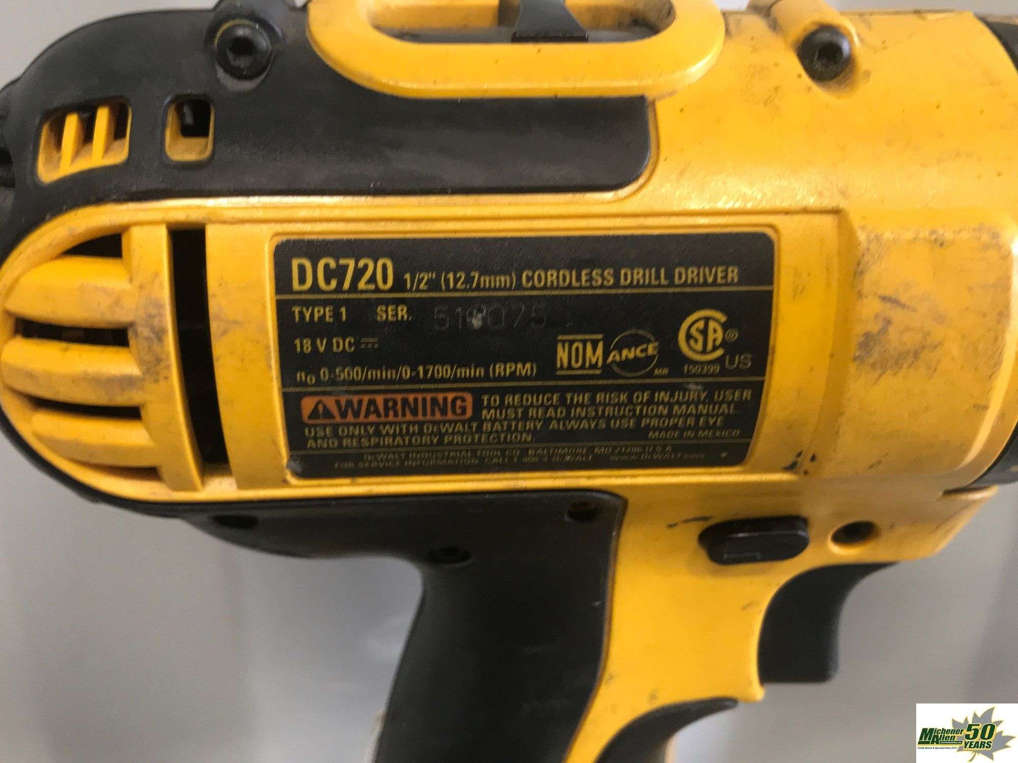 Dewalt dc720 hotsell